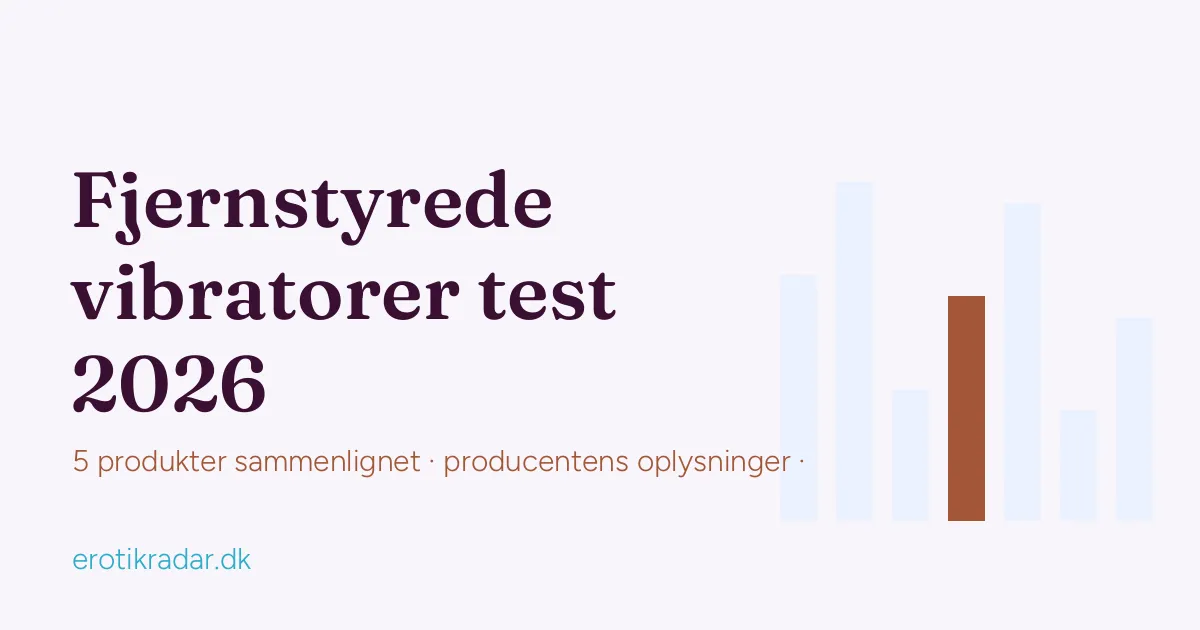 Fjernstyrede vibratorer test 2026