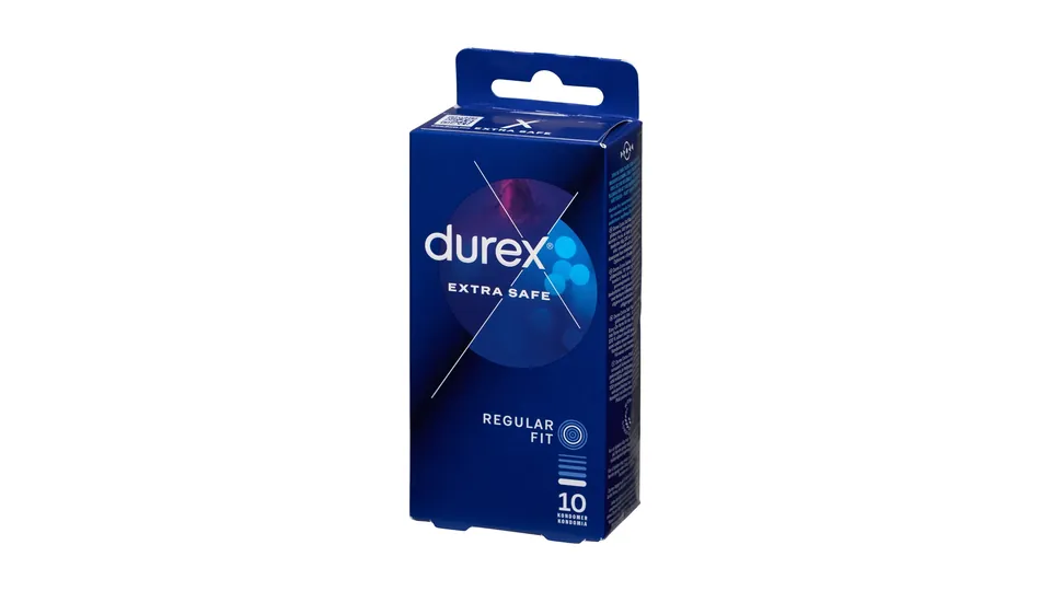 Sammenligning af kondomer: Durex Extra Safe-pakken med 10 kondomer