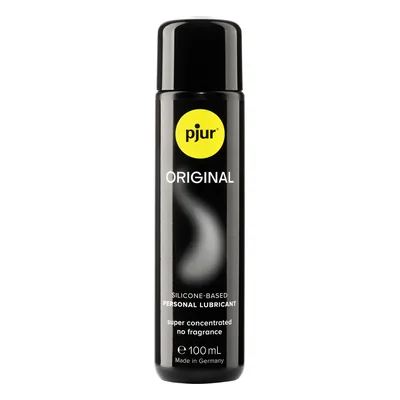 Glidecreme sammenligning: Original pjur silikoneglidecreme 100 ml på hvid baggrund