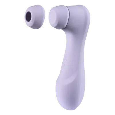 Klitorisstimulator sammenligning: Satisfyer Pro 2 Generation 3 Liquid Air på hvid baggrund