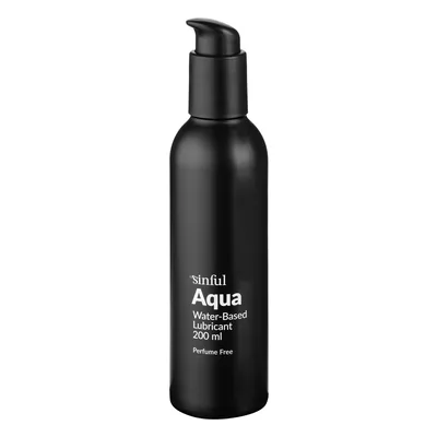 Sinful Aqua vandbaseret glidecreme 200 ml, bedste valg Glidecreme